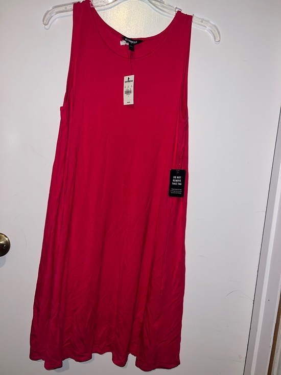 Express Dresses & Skirts - Express Hot Pink Sleeveless Maxi Dress